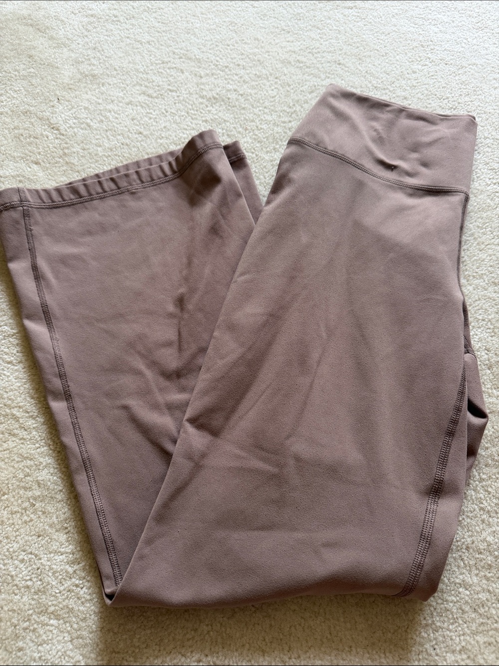 ✏️5/$25 Yogalicious Boot Cut Flare Leggings in Mauve Taupe